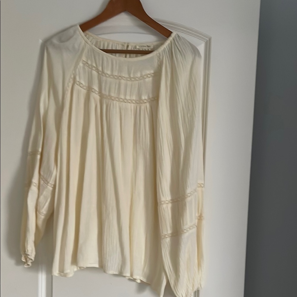 Cotton Bleu Cream Women's Top
